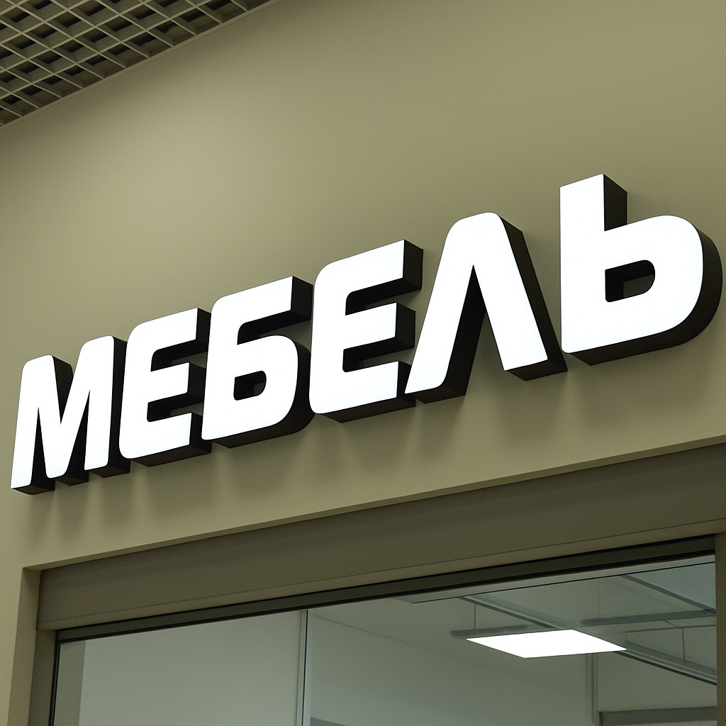 Объёмные буквы из ПВХ